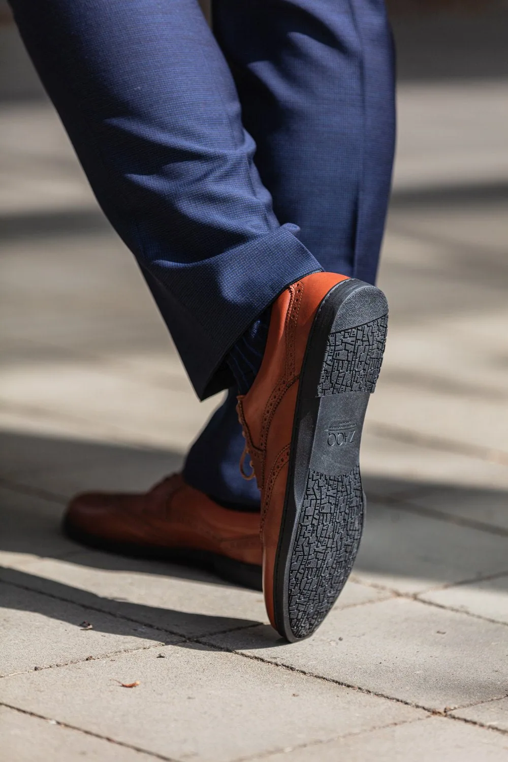 Мужские туфли ZAQQ BRIQ Brogue Cognac (коньячный цвет), фото 9