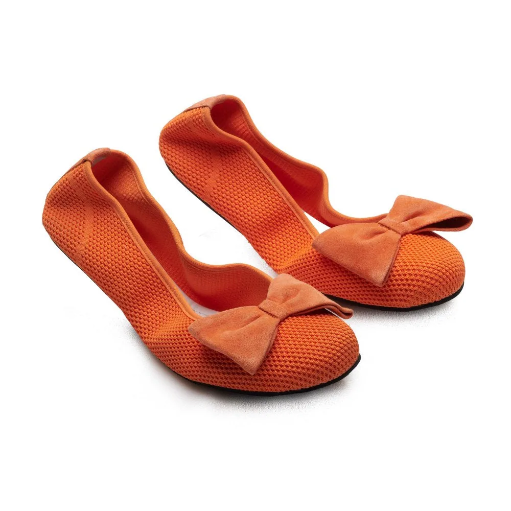 Женские балетки ZAQQ TWIST Orange (оранжевый цвет)