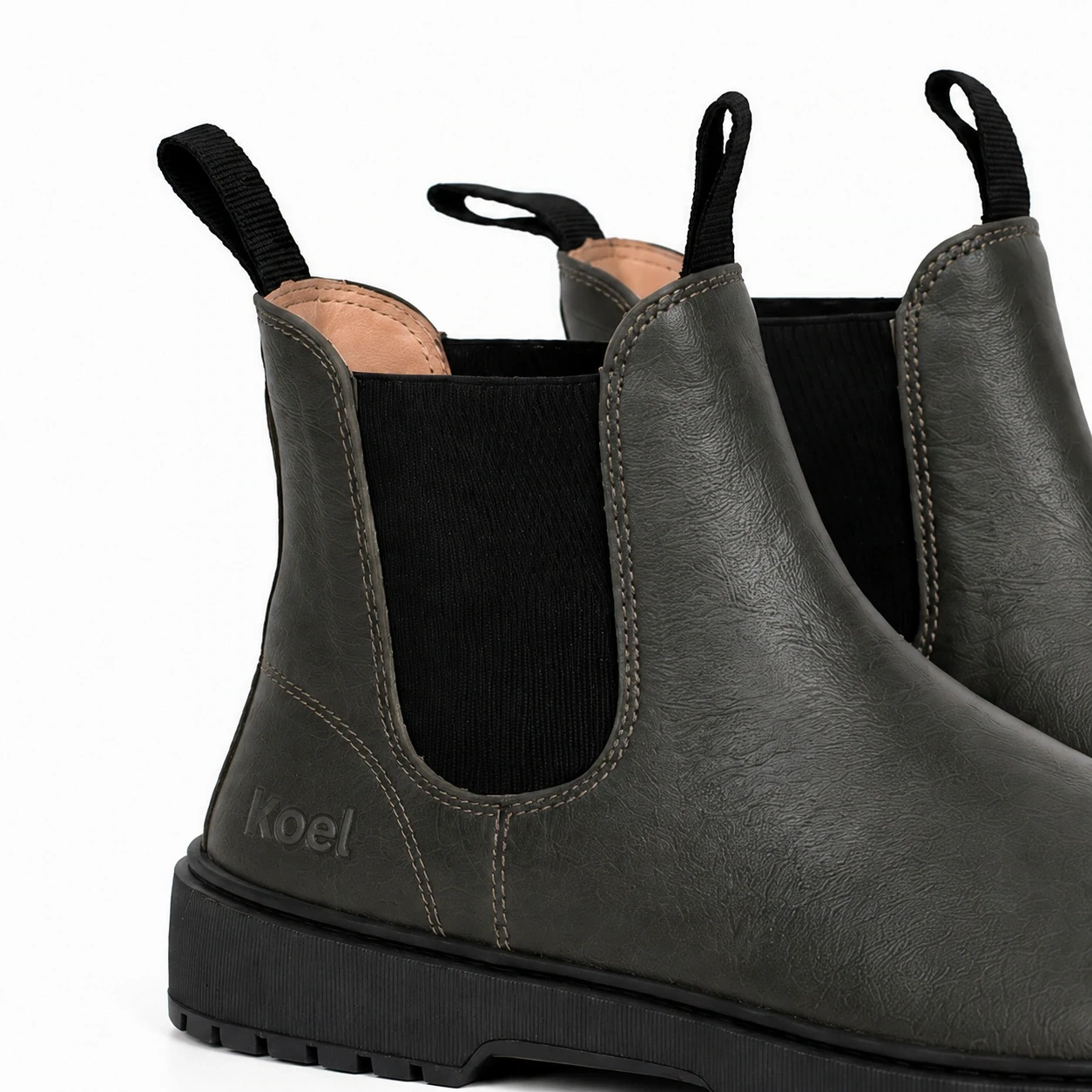 Ботинки Koel GAVIEN Leather — хаки, фото 4
