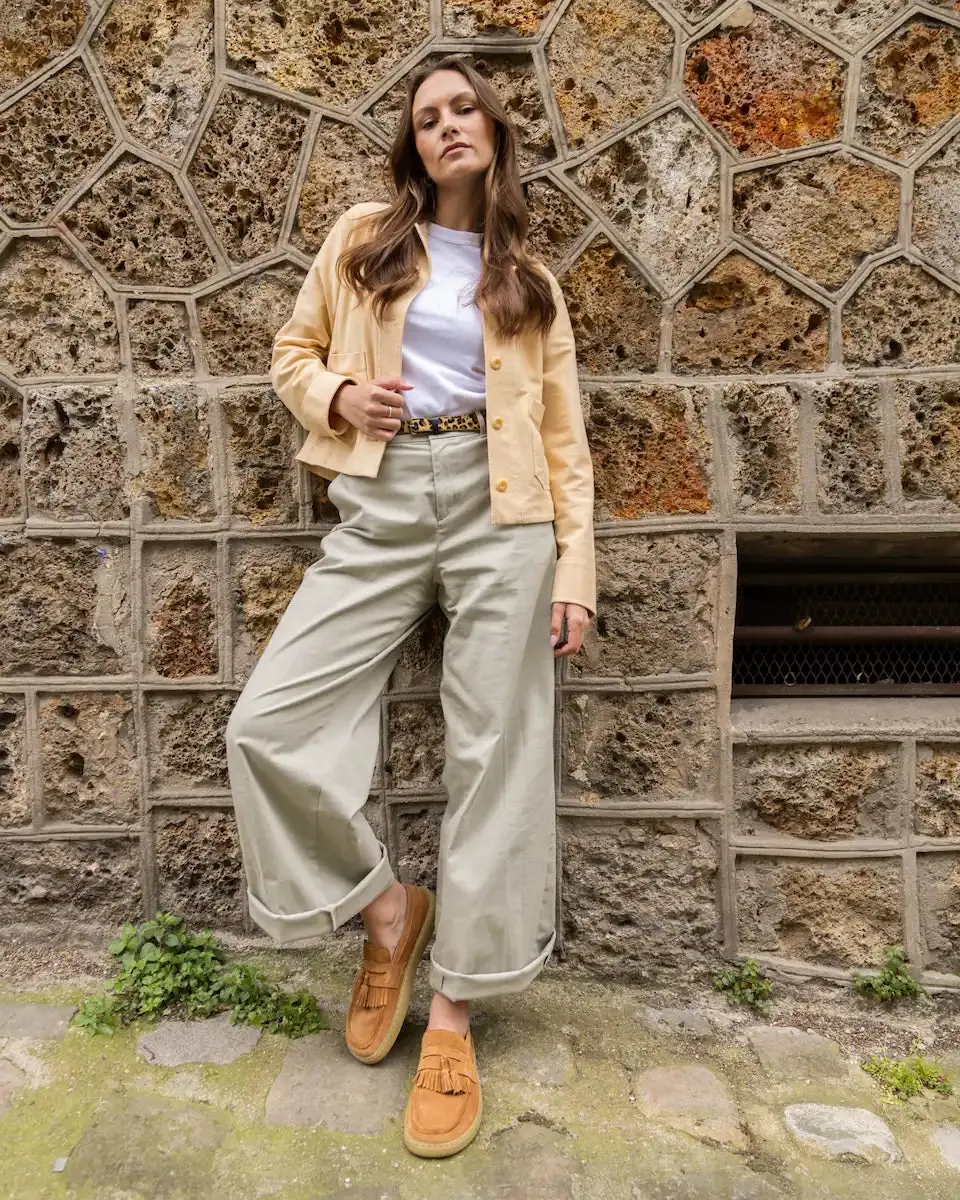 Босоногие лоферы Fleeters Plum — карамельный коричневая подошва, фото 2