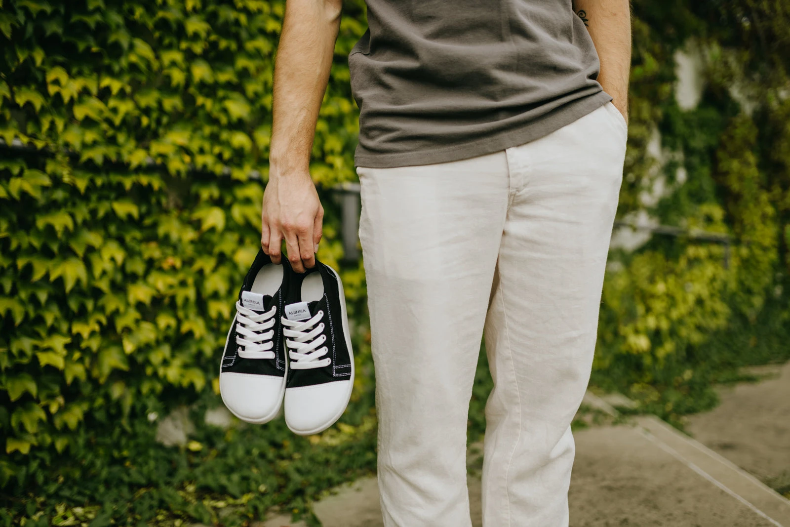 Кроссовки Ahinsa Street Hemp Barefoot — чёрный, фото 18