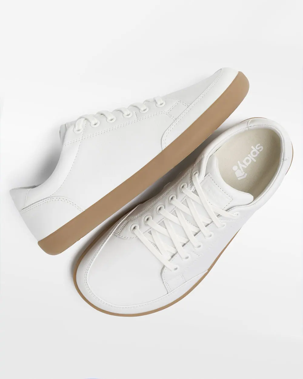 Босоногие кожаные кеды Splay FREESTYLE LEATHER — Ivory, фото 2