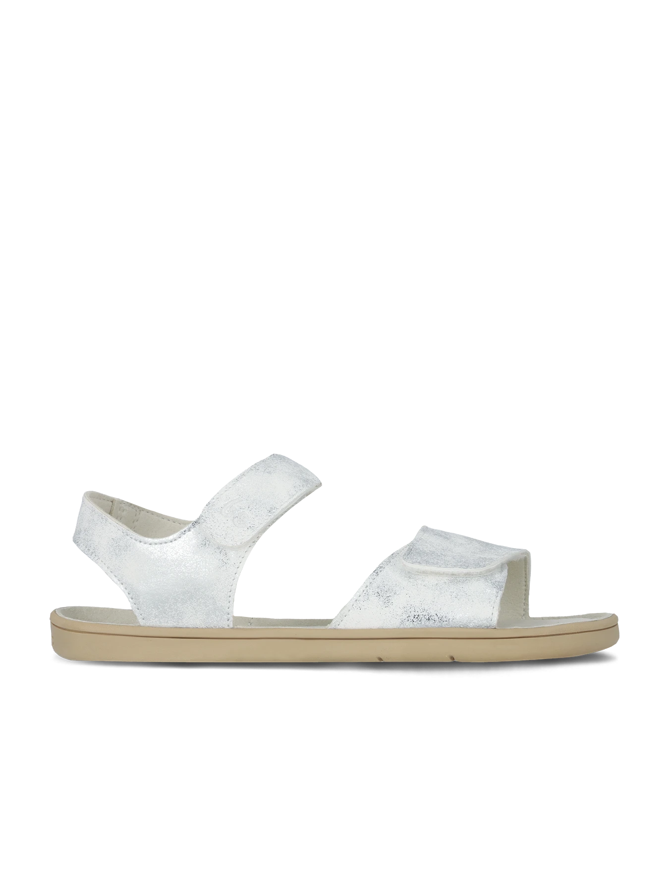 Детские босоногие сандалии Be Lenka Miami Junior - молочный с блеском