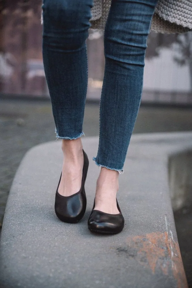 Женские балетки ZAQQ QARMA Dark Brown (тёмно-коричневый цвет), фото 6