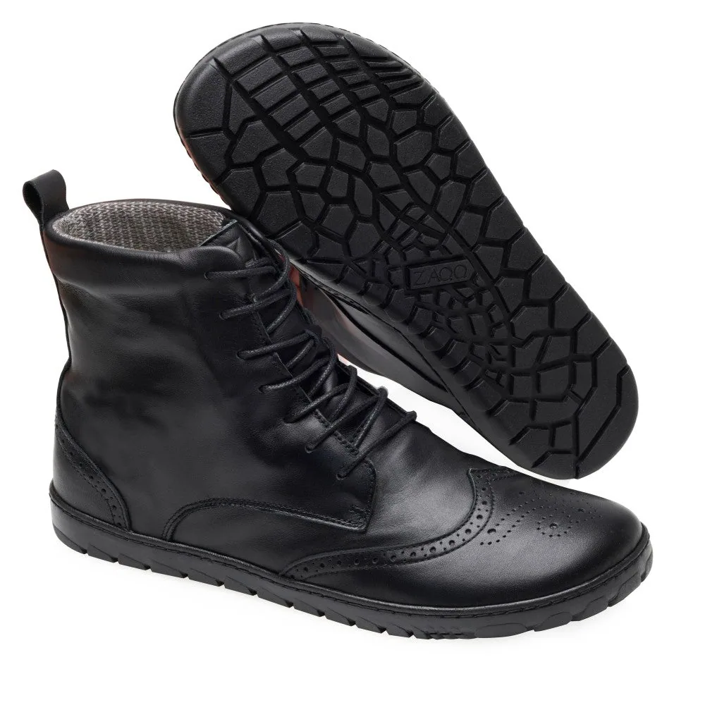 Ботинки для женщин и мужчин ZAQQ QUINTIC Brogue Black Waterproof (чёрный цвет), фото 2