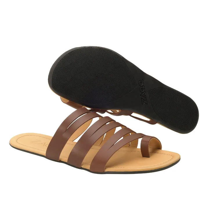Женские сандалии ZAQQ FLAQE Dark Brown, фото 2