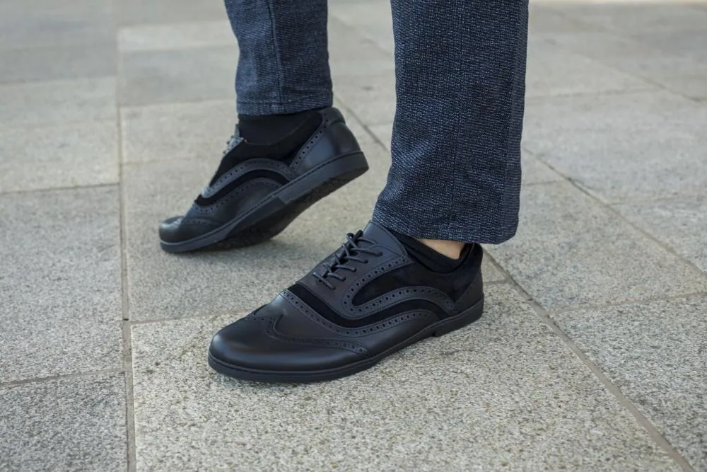 Мужские туфли ZAQQ BRIQ Brogue Deep Black (чёрный цвет), фото 10