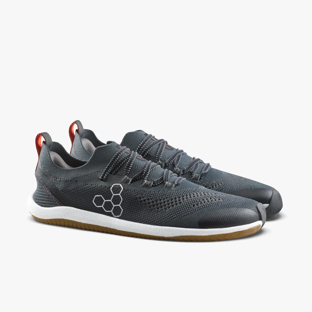Кроссовки Vivobarefoot Primus Flow Knit — мужская модель, чёрный с каучуковой подошвой, фото 4