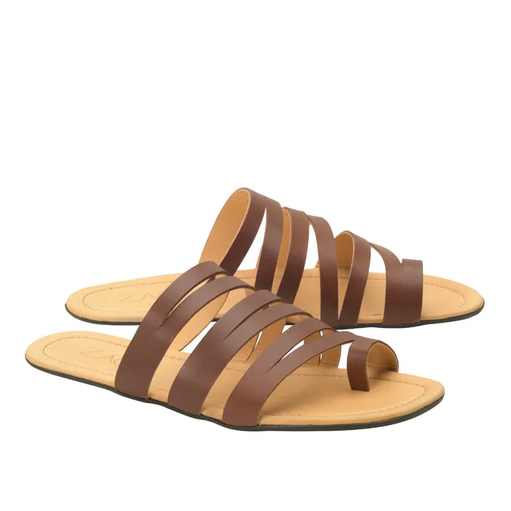Женские сандалии ZAQQ FLAQE Dark Brown
