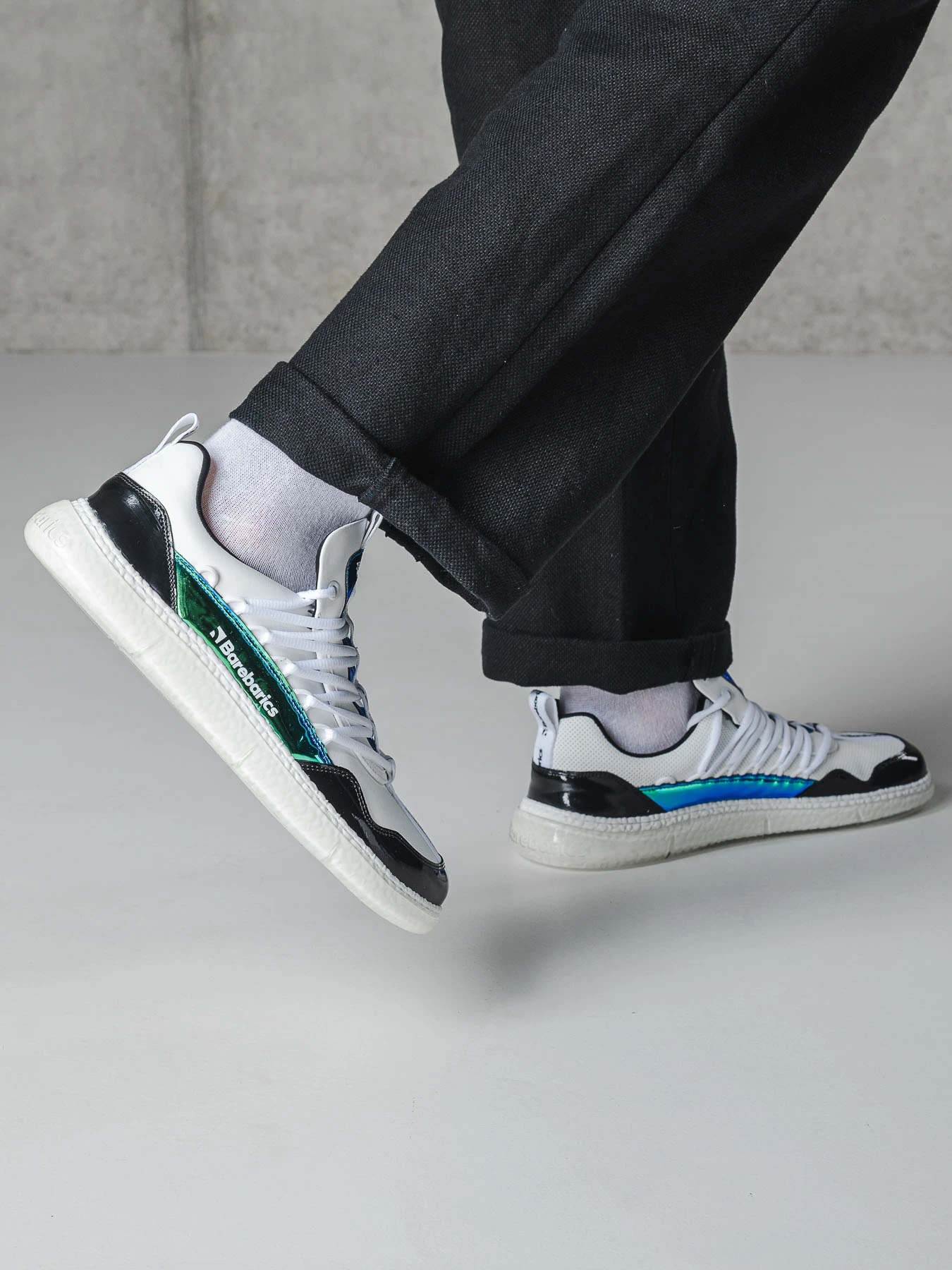 Босоногие кроссовки Barebarics Futura - перелив белый, фото 8