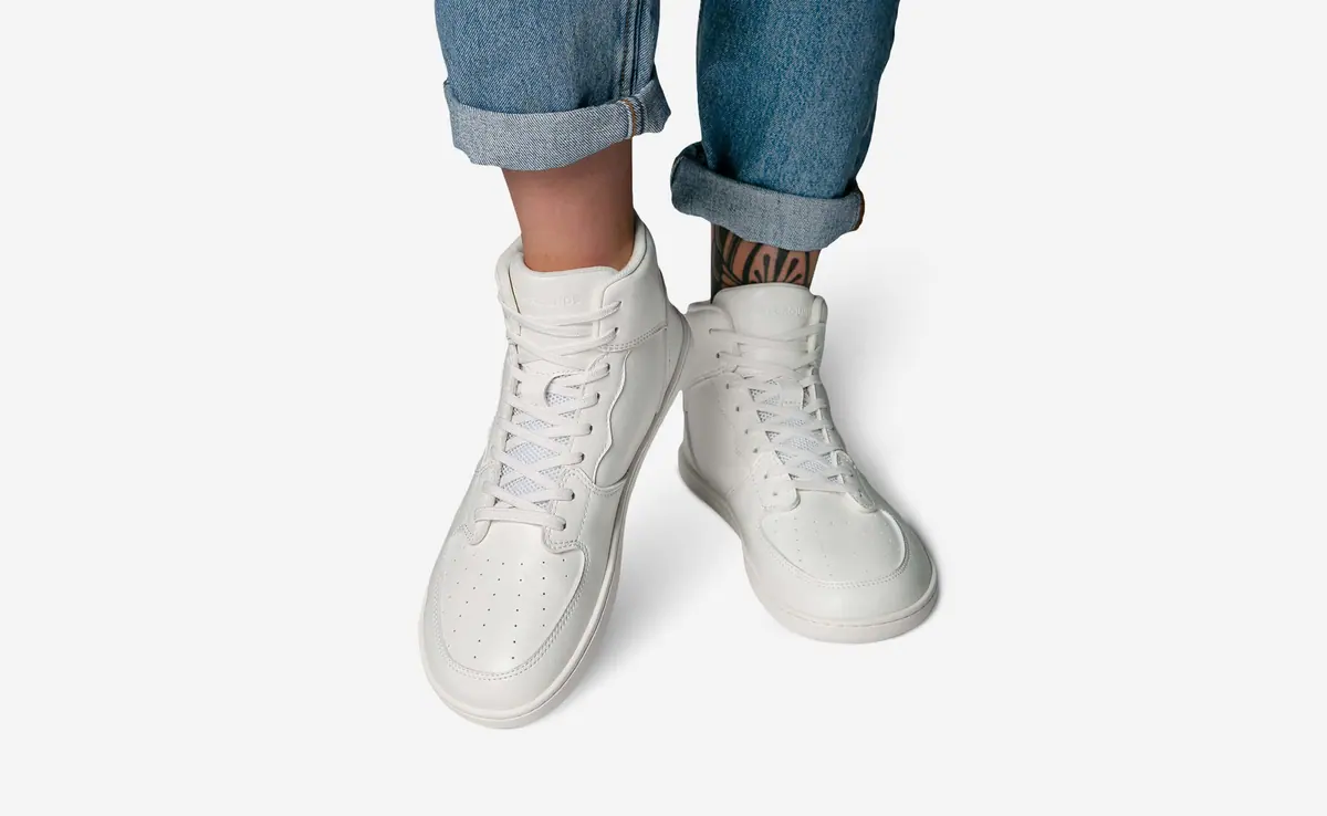 Босоногие кроссовки Feelgrounds Courtside Mid — белый, фото 6