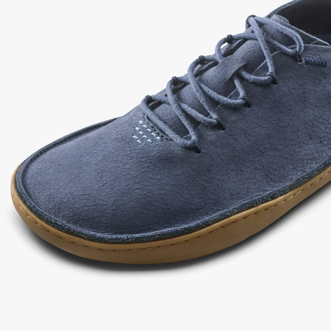 Мокасины Vivobarefoot Sensus Moc Lace Up Cracked Leather — мужская модель, морской синий, фото 6