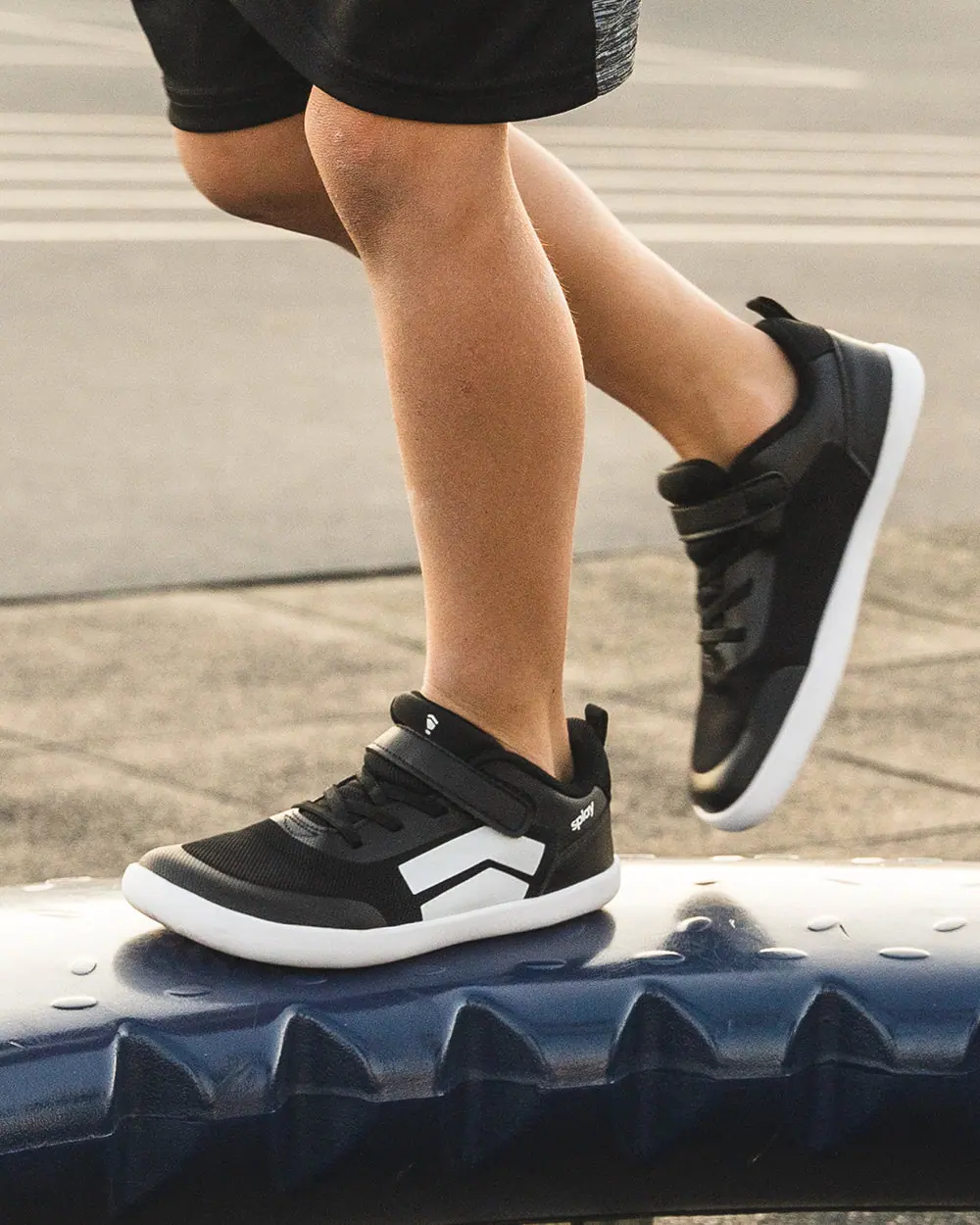 Детские босоногие кеды Splay DASH Kids — Core Black, фото 6