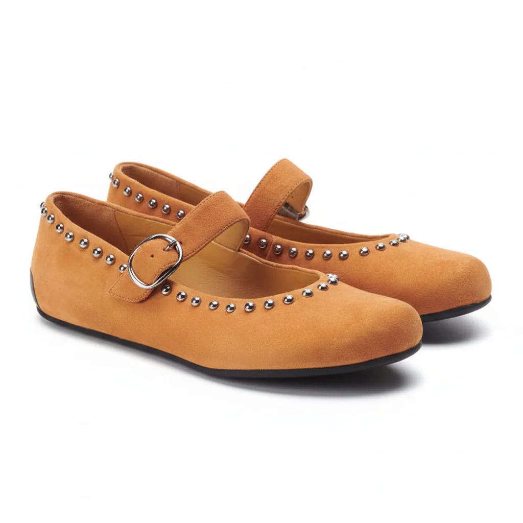 Женские балетки ZAQQ DIEQO Brown (коричневый цвет)