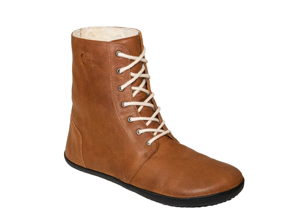 Утеплённые ботинки Sole Runner Hati, коньячные, фото 5