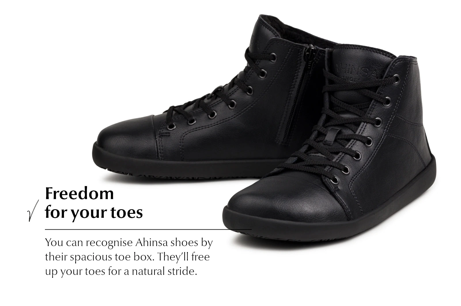 Кроссовки Ahinsa Tara Winter 2.0 Barefoot — чёрный, фото 3