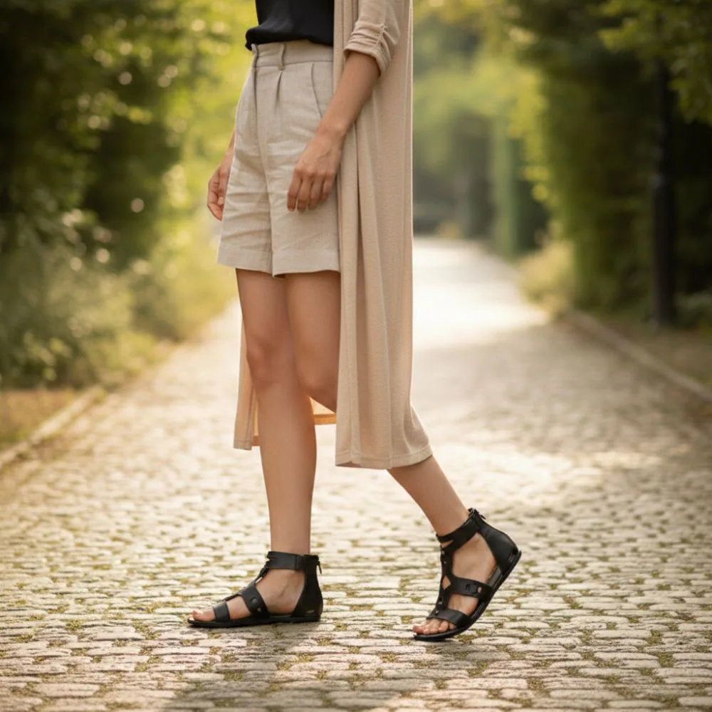 Женские сандалии ZAQQ MAROQ Black (чёрный цвет), фото 11