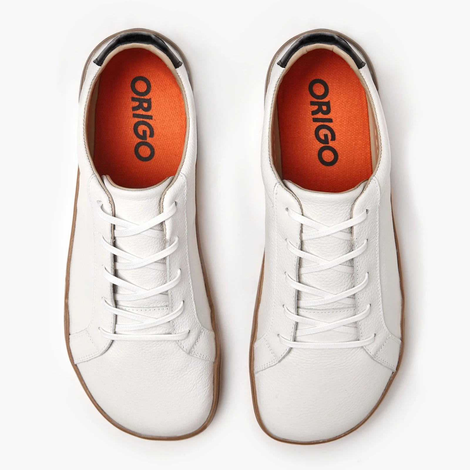 Босоногие кеды Origo Everyday Sneaker Gen 3 — белый с янтарной подошвой, фото 2
