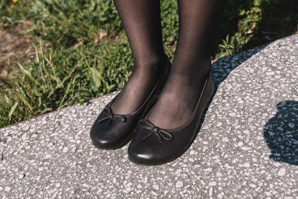 Женские балетки ZAQQ LOOQ Dark Brown (тёмно-коричневый цвет), фото 8