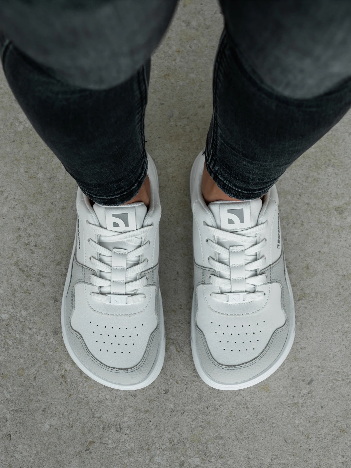 Босоногие кроссовки Barebarics Zing - белый и светло-серый, фото 6