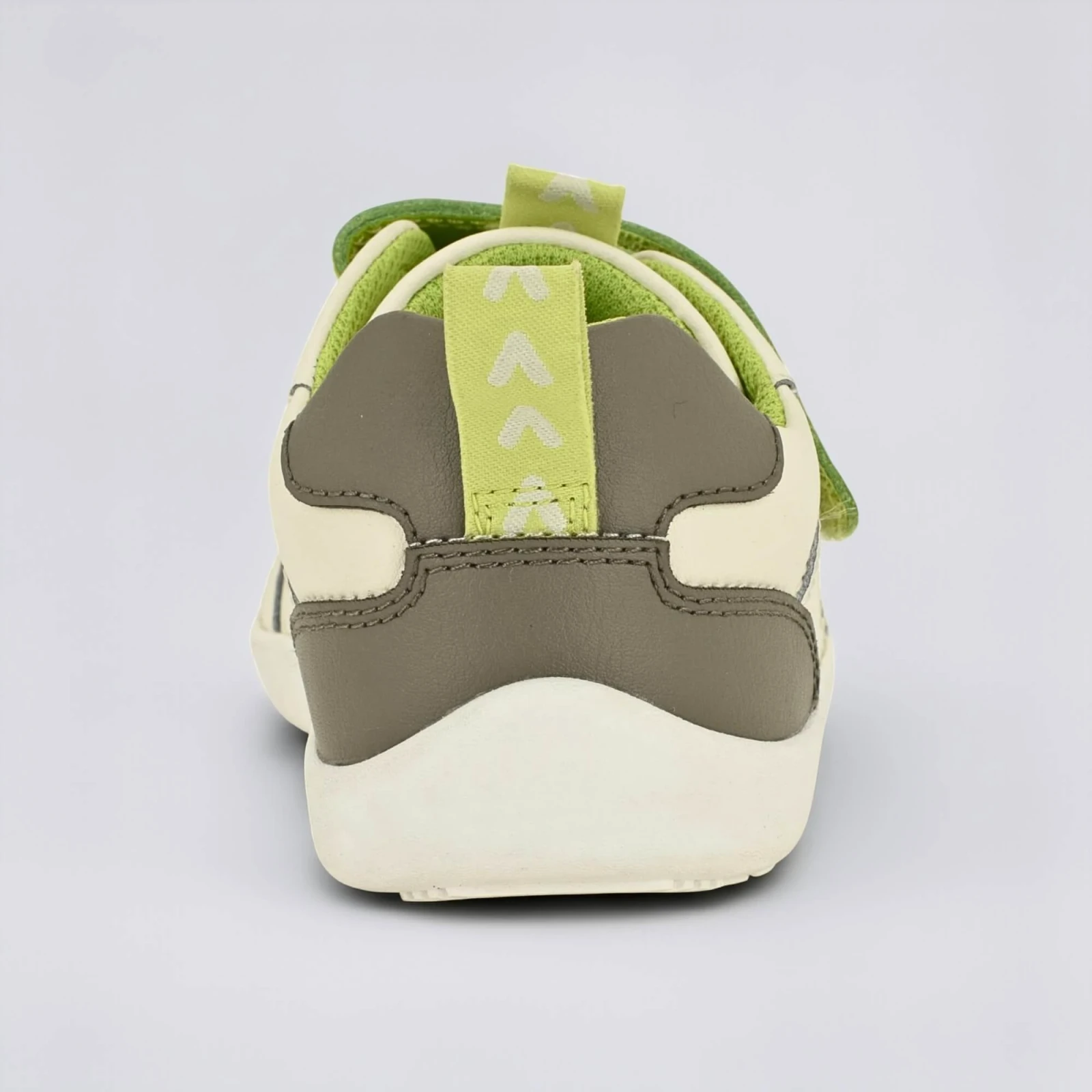Кроссовки BGreater All Leather Lev — серый с лаймовым, фото 6
