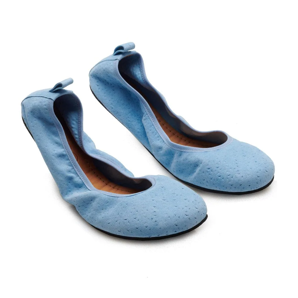 Женские балетки ZAQQ TWIST Light Blue (голубой цвет)