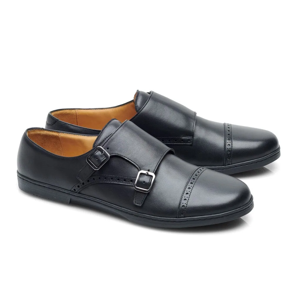 Мужские туфли ZAQQ MONQ Captoe Black (чёрный цвет)