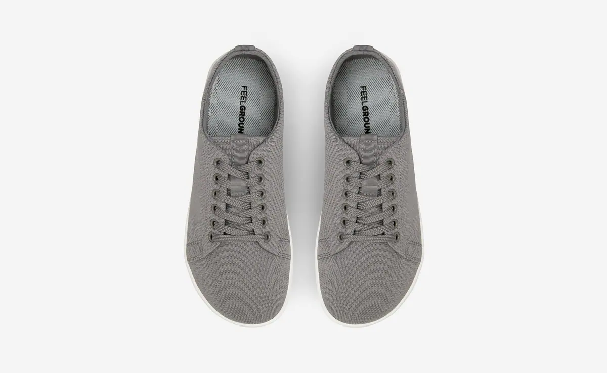 Босоногие кроссовки Feelgrounds Original Knit — облачно-серый, фото 2