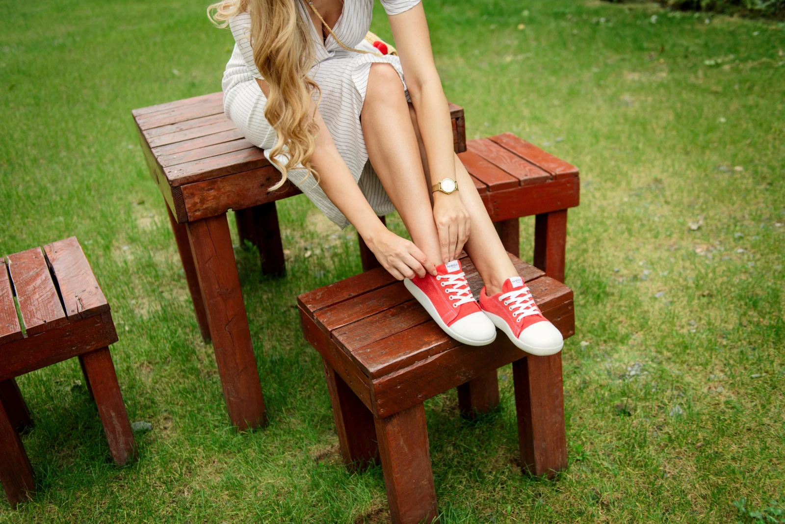 Кроссовки Ahinsa Street Hemp Barefoot — красный, фото 19