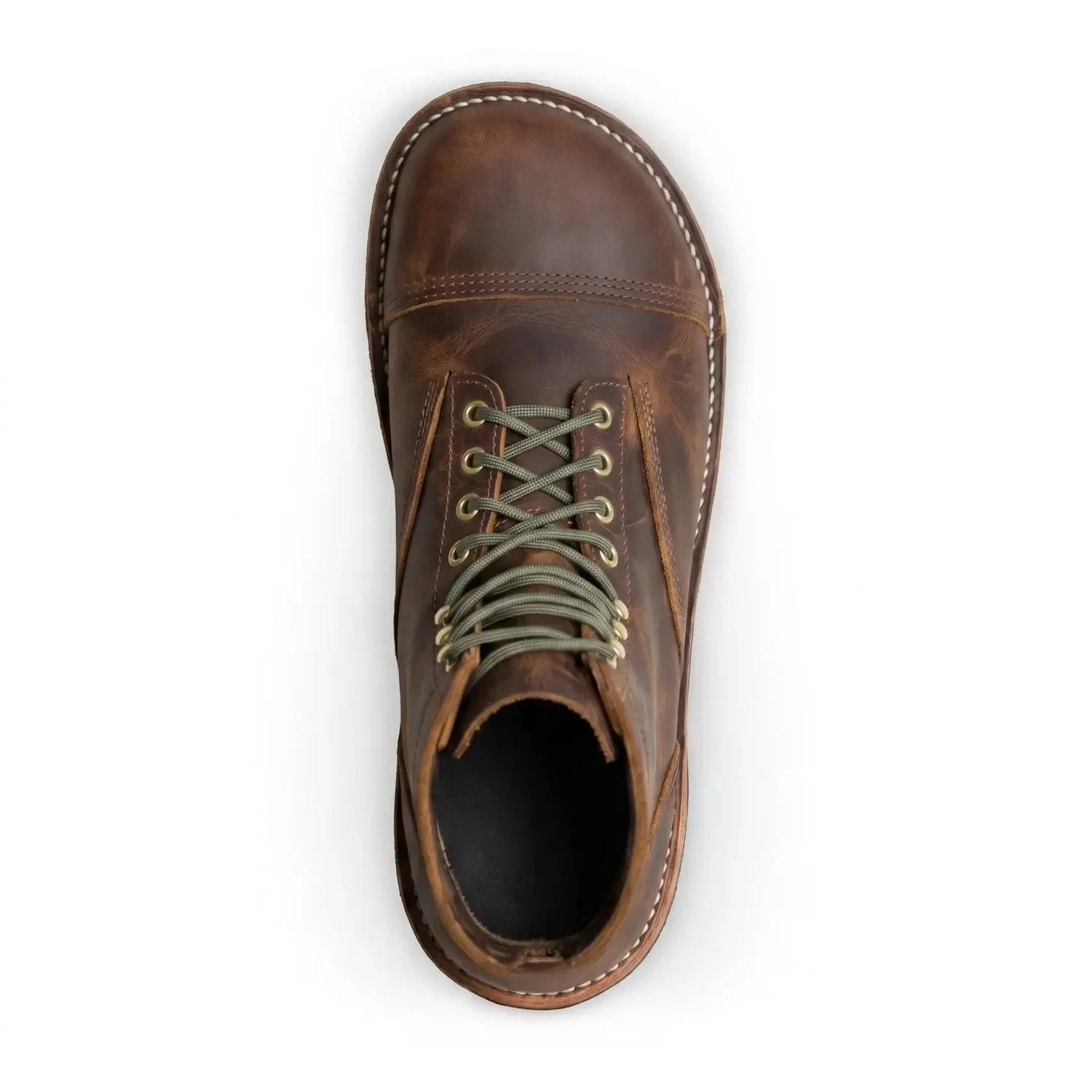 Босоногие кожаные ботинки Bearfoot Bruin-Patriot — коньячный, фото 3