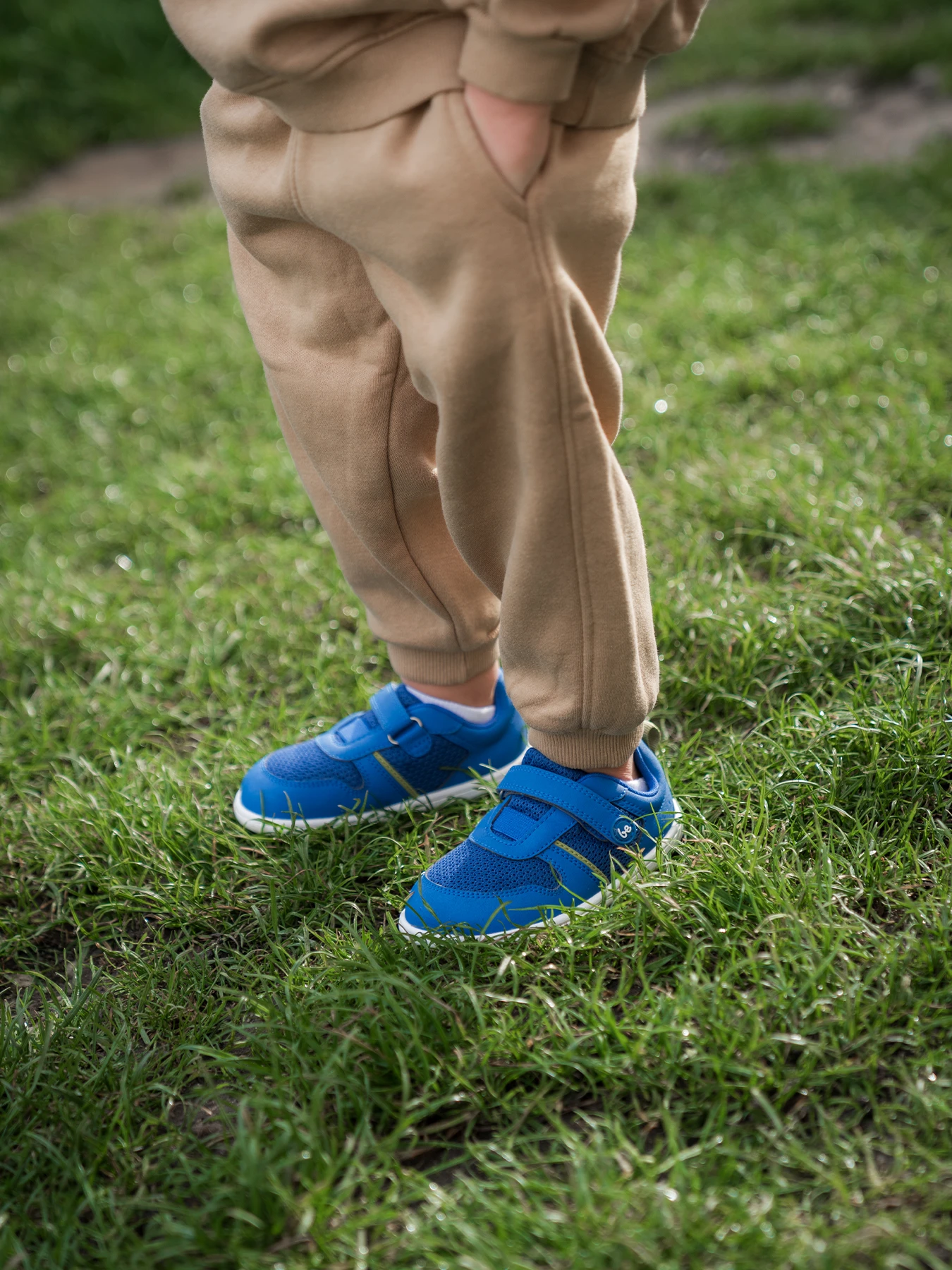 Детские босоногие кроссовки Be Lenka Glade Preschool - синий и зелёный, фото 2