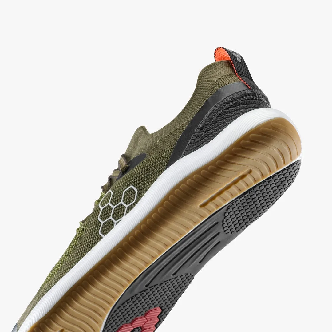Кроссовки Vivobarefoot Primus Flow Knit — мужская модель, тёмно-оливковый, фото 7
