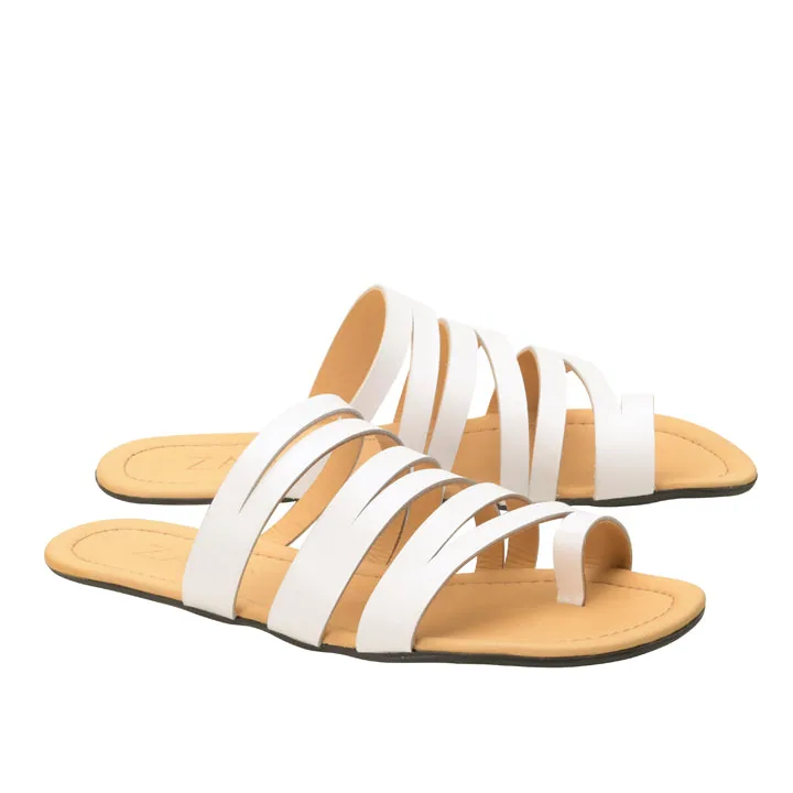 Женские сандалии ZAQQ FLAQE White (белый цвет)