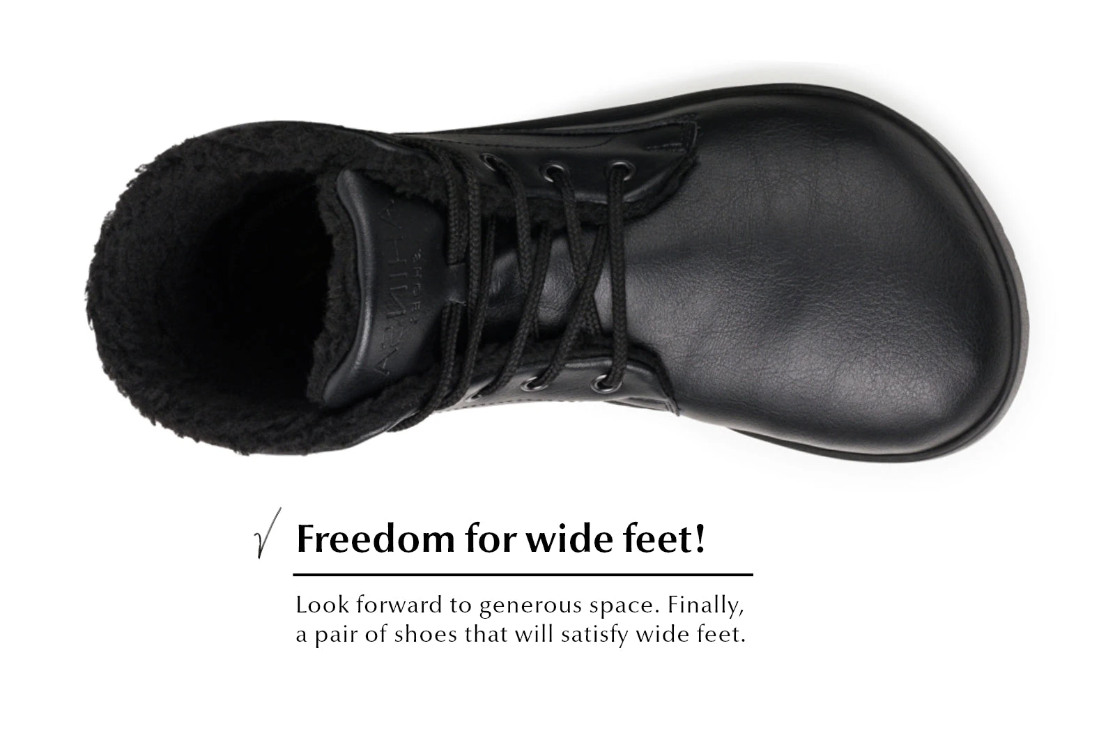Ботинки Ahinsa Sundara Winter xWide Barefoot — чёрный, фото 8