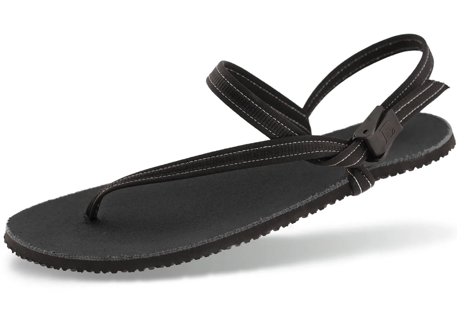 Сандалии Earth Runners Chronos — покрытие под стопой чёрное; шнуровка Black Performance