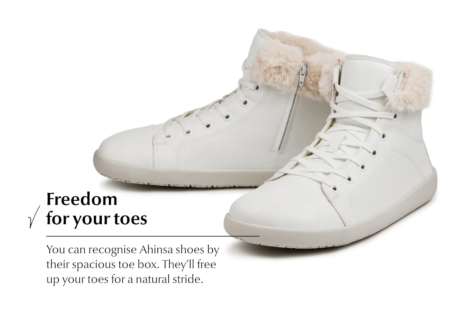 Кроссовки Ahinsa Tara Winter 2.0 Barefoot — белый, фото 7