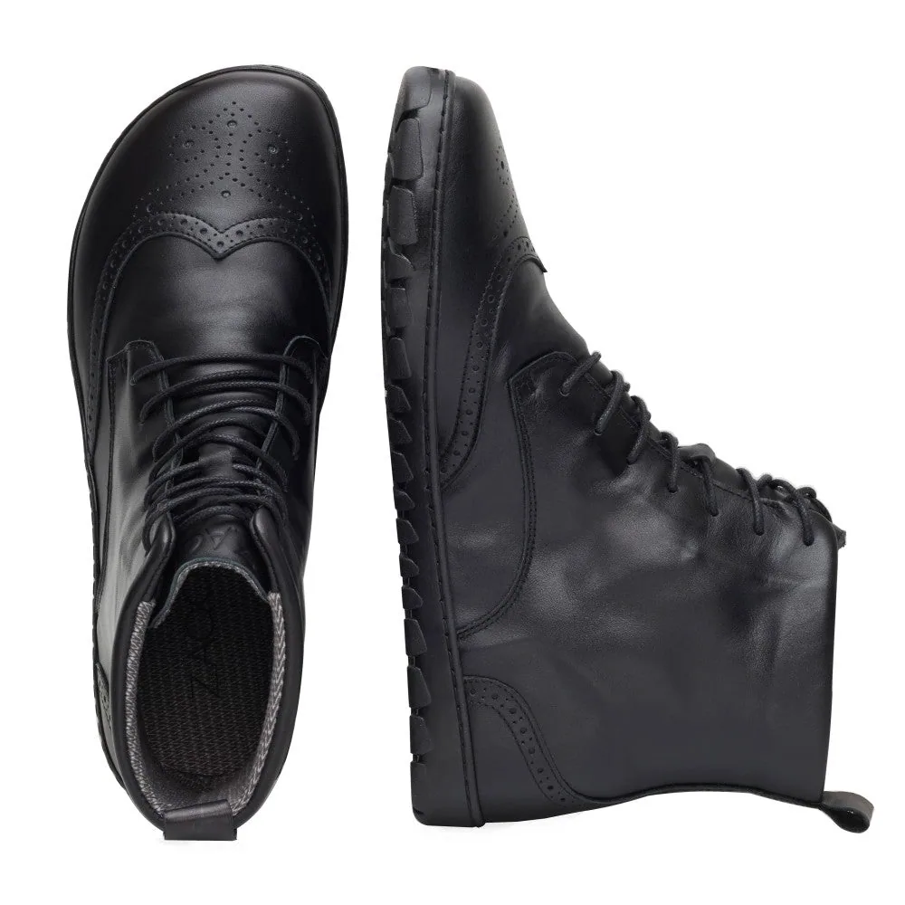 Ботинки для женщин и мужчин ZAQQ QUINTIC Brogue Black Waterproof (чёрный цвет), фото 3